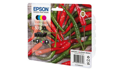 Epson 503XL ink cartridge 4 pc(s) Original High (XL) Yield Black, Cyan, Magenta, Yellow Epson 503XL ink cartridge 4 pc(s) Original High (XL) Yield Black, Cyan, Magenta, Yellow